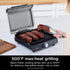 NINJA GR101 SIZZLE SMOKELESS INDOOR GRILL & GRIDDLE