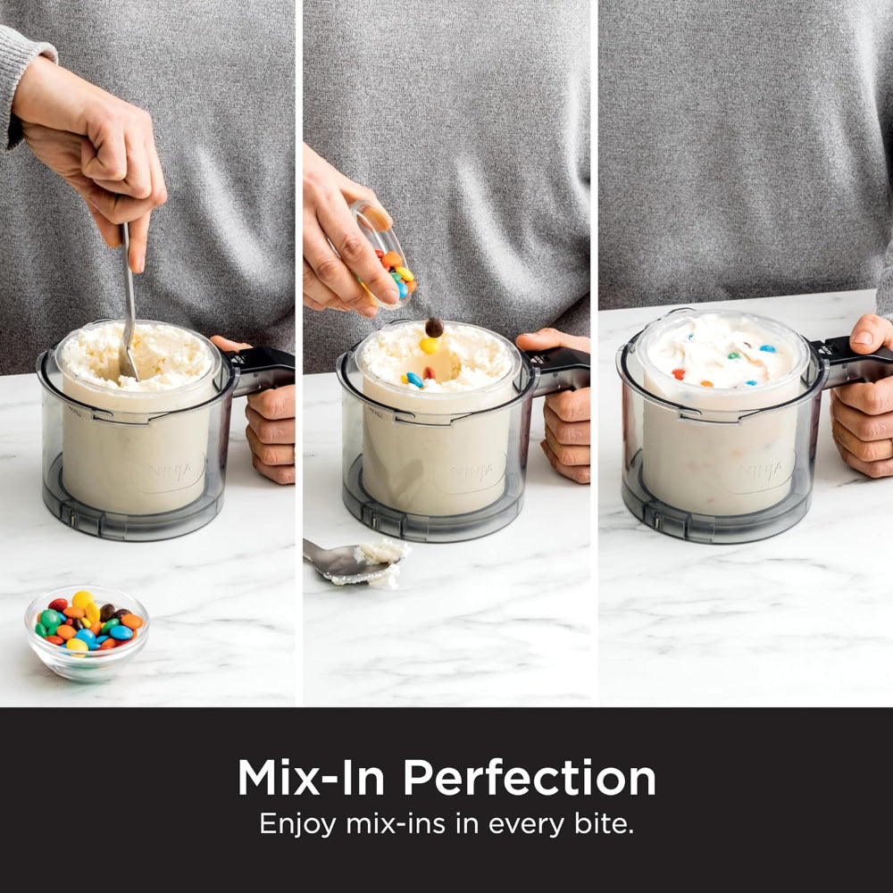 NINJA NC301 CREAMI ICE CREAM MAKER, FOR GELATO, MIX-INS AND MILKSHAKES