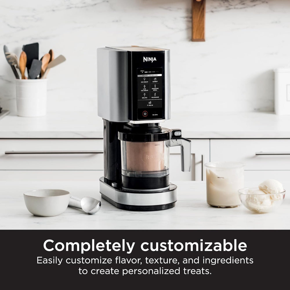 NINJA NC301 CREAMI ICE CREAM MAKER, FOR GELATO, MIX-INS AND MILKSHAKES