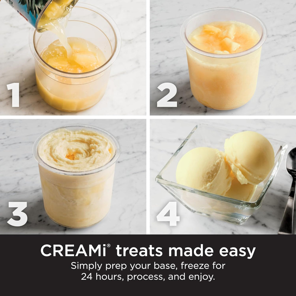 NINJA NC301 CREAMI ICE CREAM MAKER, FOR GELATO, MIX-INS AND MILKSHAKES