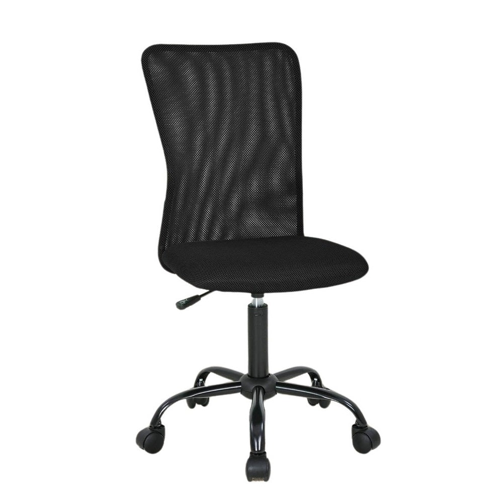 OFFICLEVER ERGONOMIC OFFICE BACK ROLLING SWIVEL CHAIR, BLACK