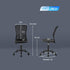 OFFICLEVER ERGONOMIC OFFICE BACK ROLLING SWIVEL CHAIR, BLACK