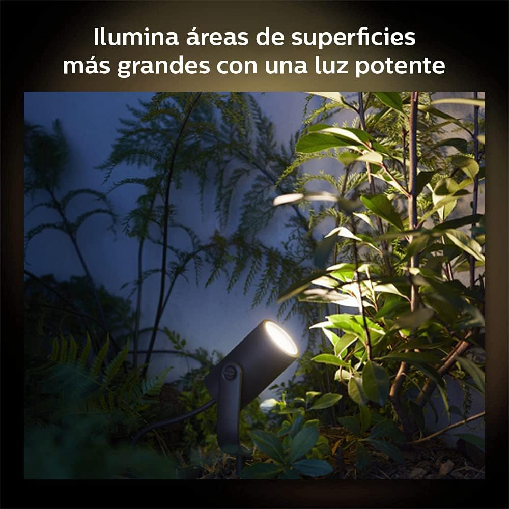 PHILIPS HUE LILY WHITE & COLOR OUTDOOR SPOT LIGHT BASE KIT (HUE HUB REQUIRED)