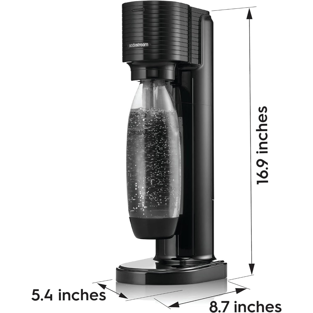 SODASTREAM GAIA SPARKLING WATER MAKER, BLACK