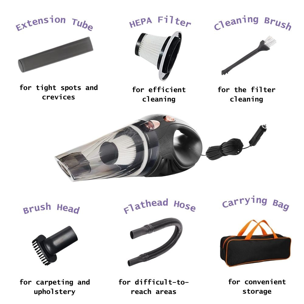 KOLTOOV HANDHELD PORTABLE CAR VACUUM CLEANER